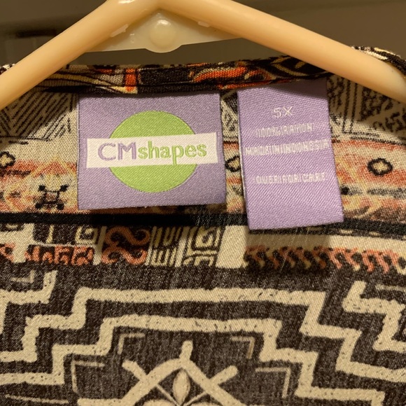 CM Shapes 4XL 5XL women’s dress 2 piece brown - Picture 4 of 8